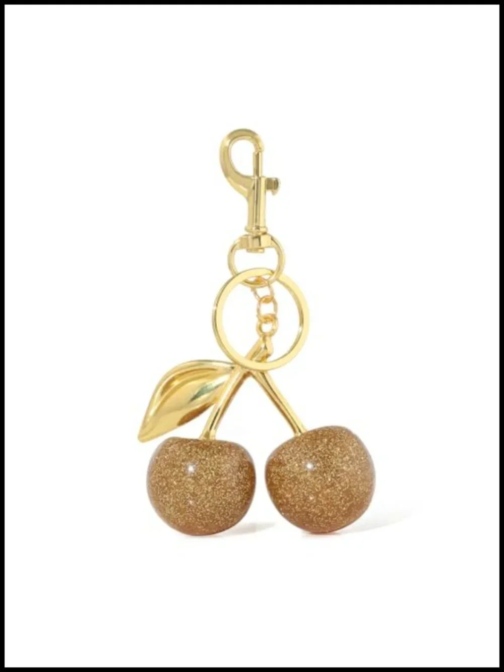 Metal Cherry Keychain Charms for Handbags, Purses, Backpacks, Keys, tote bags,